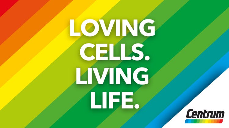 Loving cells living life icon