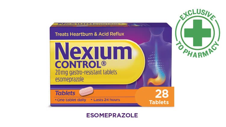Pack of Nexium Control 28 tablet capsules