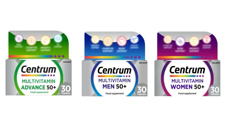 Centrum multivitamin range for adults over 50
