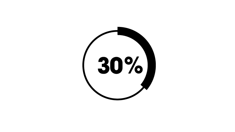 Icon of 30%