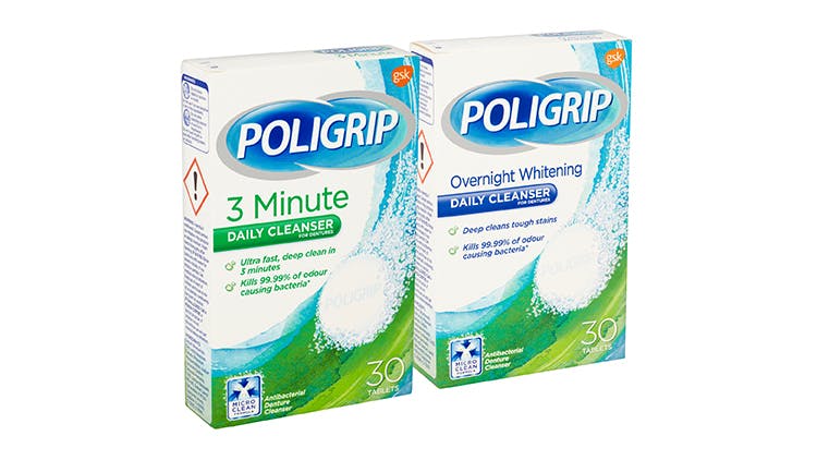 Poligrip cleansers