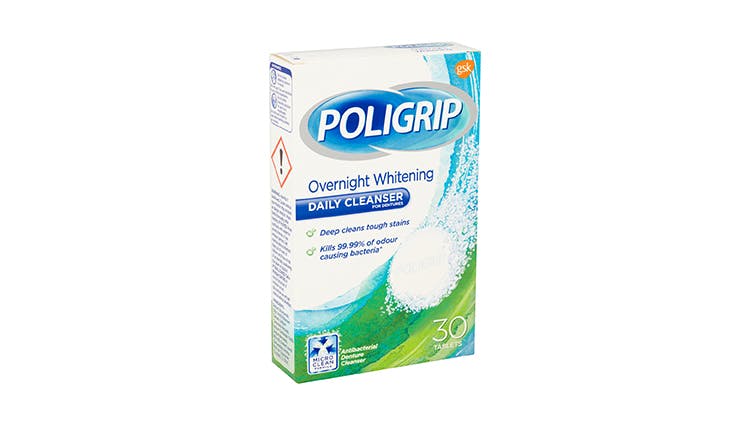 Poligrip whitening cleanser packshot