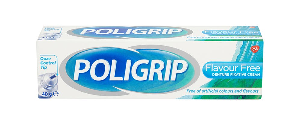 Poligrip flavour-free fixative