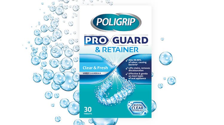Poligrip Pro Guard and Retainer packshots
