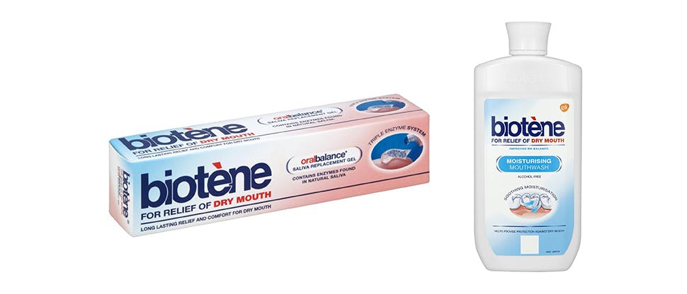 Biotene oral gel and mouthwash