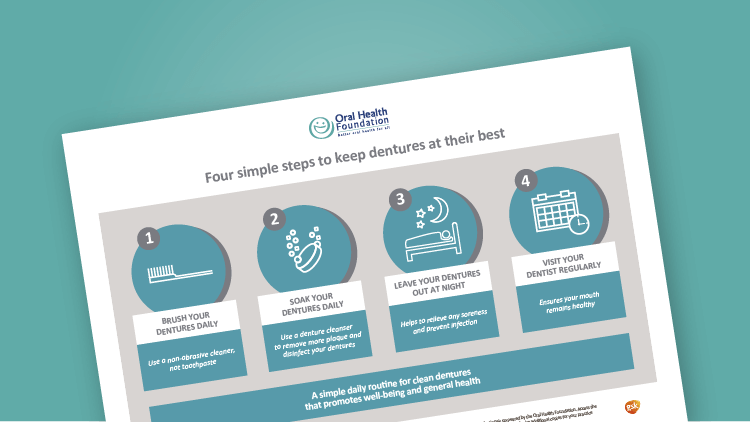 Denture cleanser poster