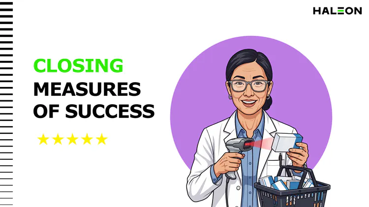 Pharmacist scanning product box