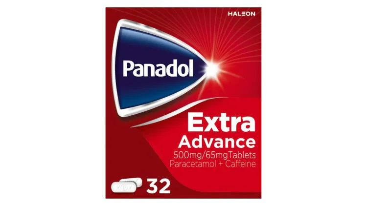 Panadol Extra Advance 500mg/65mg Tablets (Paracetamol, Caffeine) 32 pack