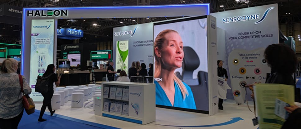 Haleon exhibition stand