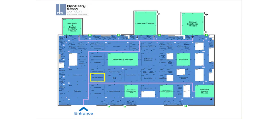 Map of Haleon stand at London Dental Showcase 2026