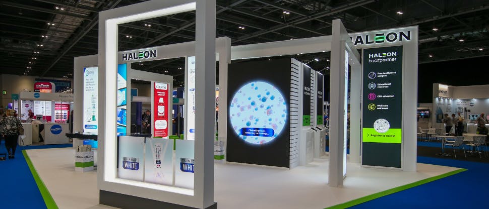 Haleon exhibition stand