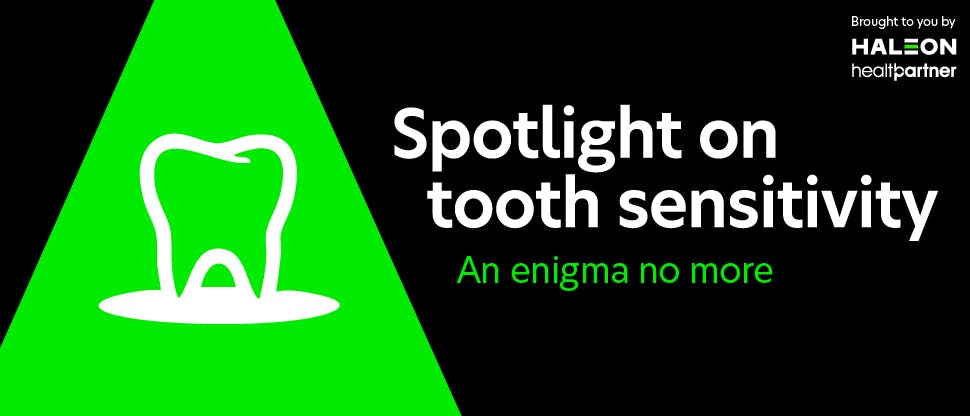 Spotlight on tooth sensitivity: An enigma no more. Dental webinar banner image