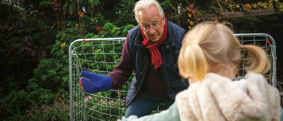 Grandad and granddaughter