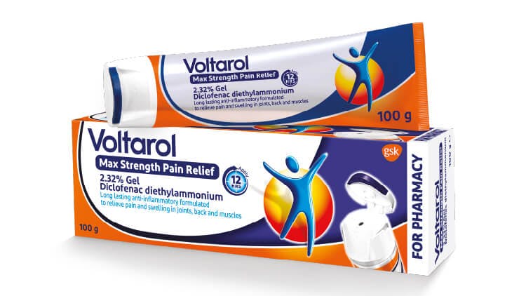 Voltarol Max Strength Pain Relief 2.32% Gel Diclofenac Diethylammonium