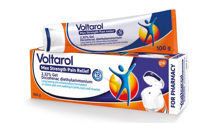 Voltarol Max Strength Pain Relief 2.32% Gel pack