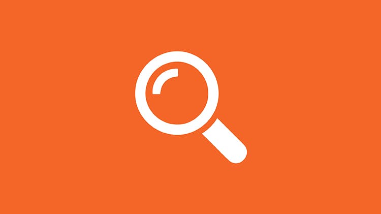 Web Icon of magnifying glass