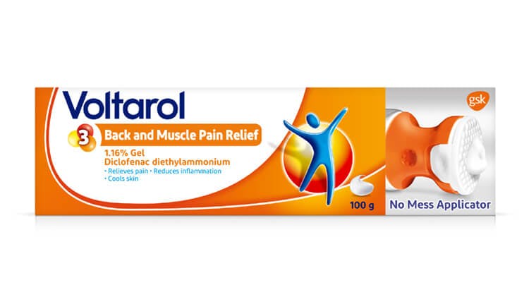 Voltarol Back and Muscle Pain Relief Gel with No Mess cap product image