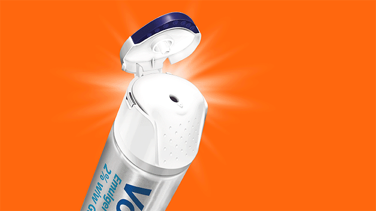 Voltarol Max Strength Pain Relief 2.32% Gel product image and image to highlight flip-top cap