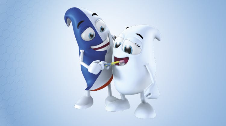 Aquafresh kids toothpaste animated image