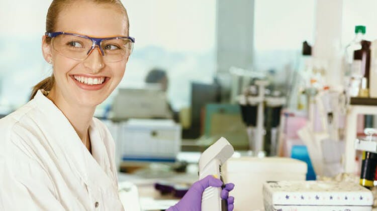 Woman in lab