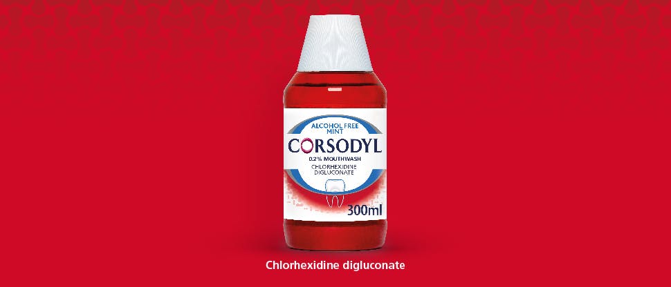 Image of Corsodyl mouthwash bottle