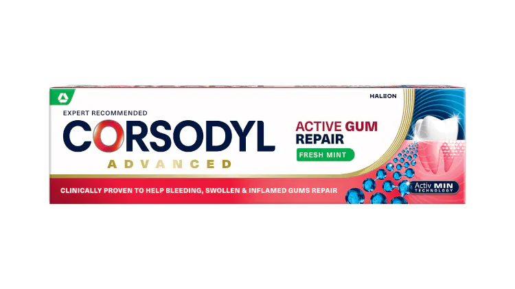 Corsodyl Active Gum Repair toothpaste packshot