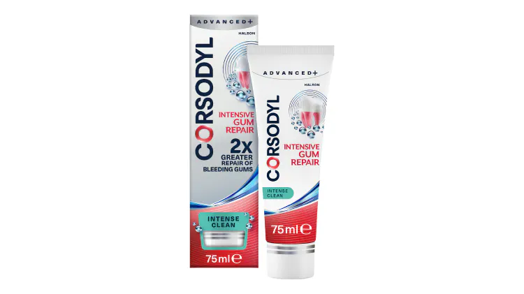 Corsodyl Intesive Gum Repair Toothpaste packshot
