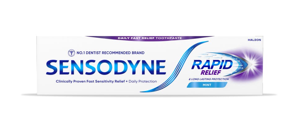 Sensodyne Rapid Relief toothpaste packshot