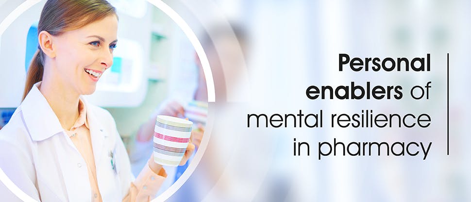 EXPERT_Mental Resilience_GHP Article_Header_Personal enablers_970x416px A pharmacist smiling.