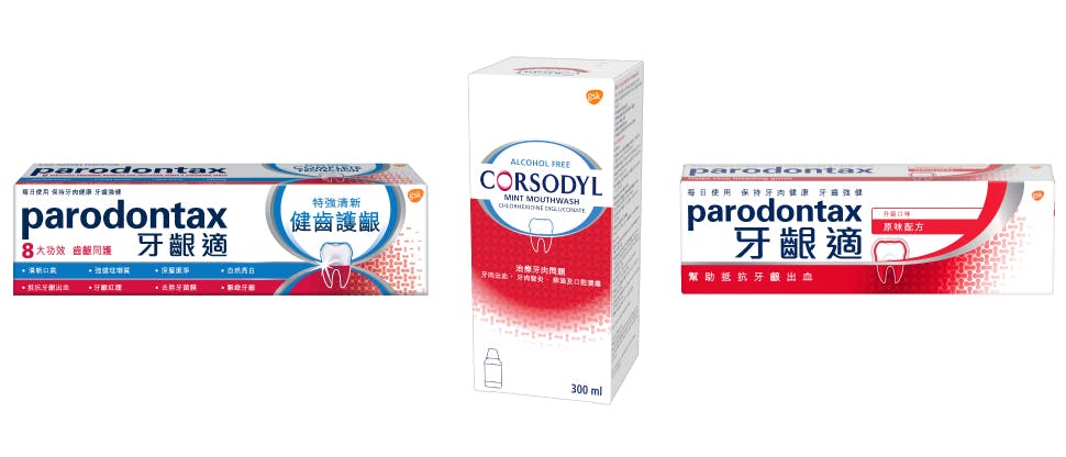 Parodontax Gum Health Toothpaste and Intensive Mouthwash