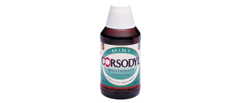 Corsodyl 0.2% w/v Mouthwash pack shot