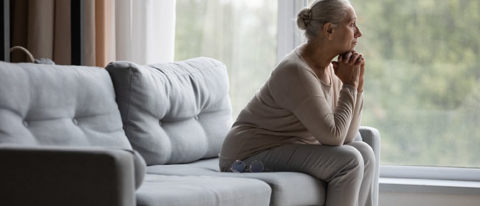 Image of a worried patient