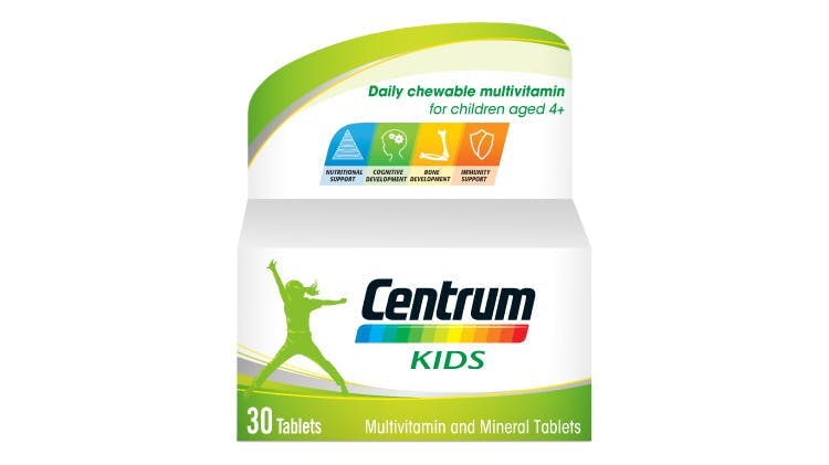 Centrum multivitamin range for kids