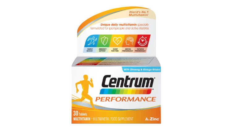 Centrum multivitamin range for performance