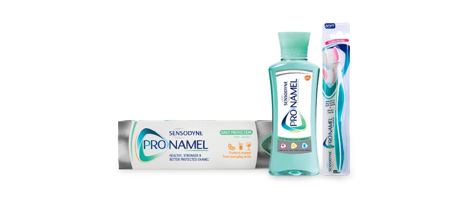 Sensodyne Pronamel Range Packshot