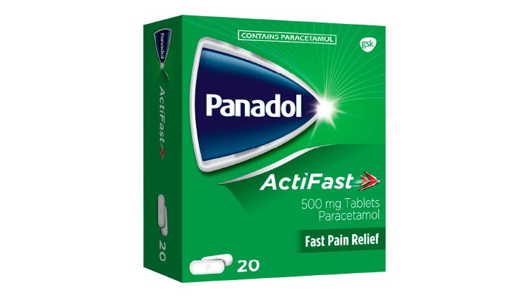 Panadol Actifast pack shot