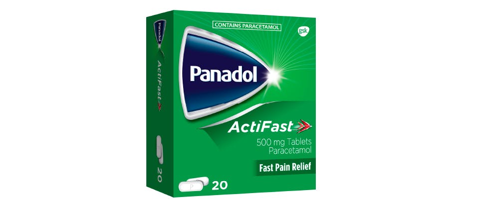 Panadol Actifast pack shot