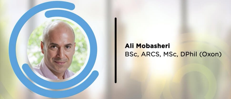 Image of Ali Mobasheri for his webinar on holistic pain management 