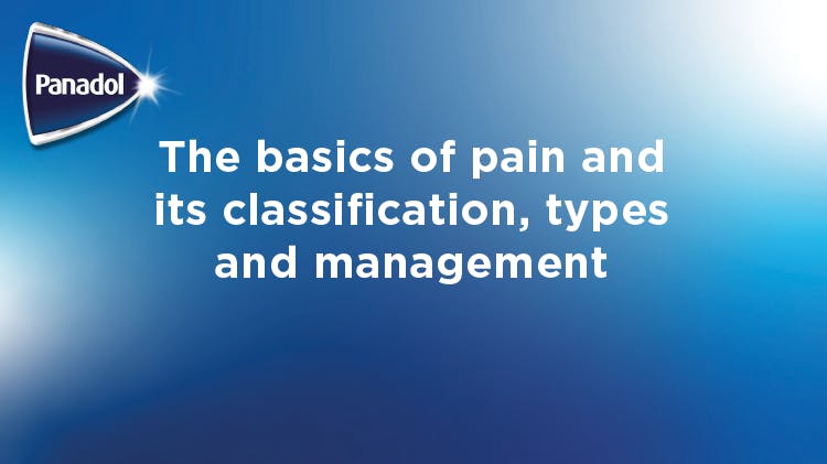 Video of basics of pain, classification and management