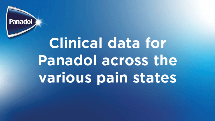 Panadol clinical data based on common pain models – images of Panadol products