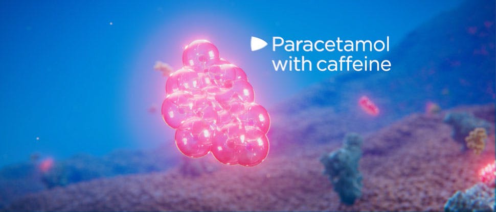 Paracetamol + caffeine chemical structure