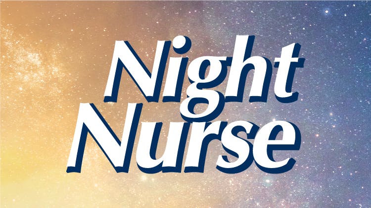 Nurses logo with day and night background