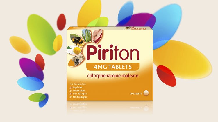 Piriton tablet pack
