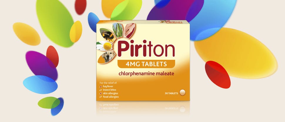 Piriton tablet pack