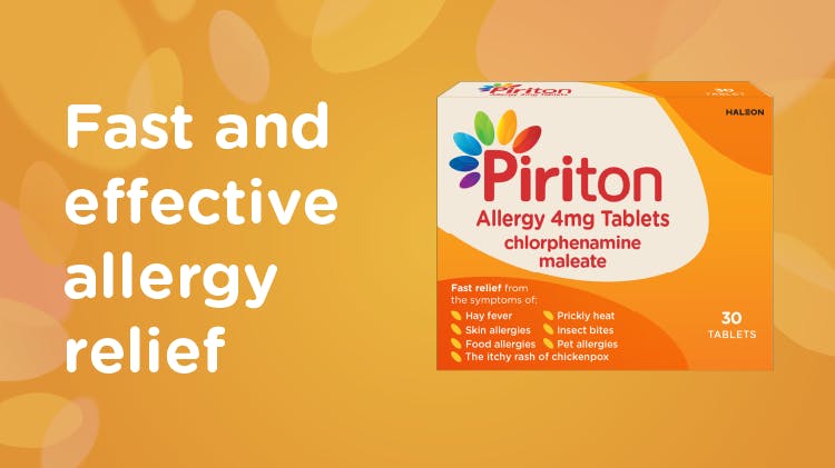 Piriton 4mg Tablets pack