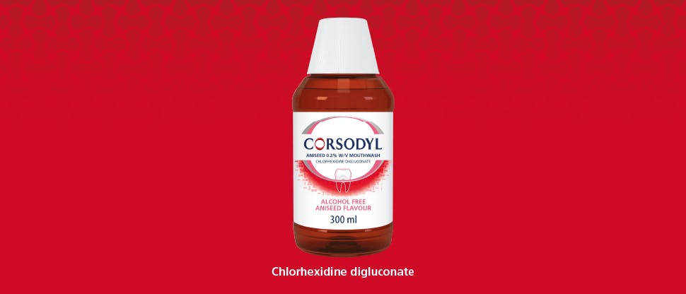Image of Corsodyl mouthwash bottle