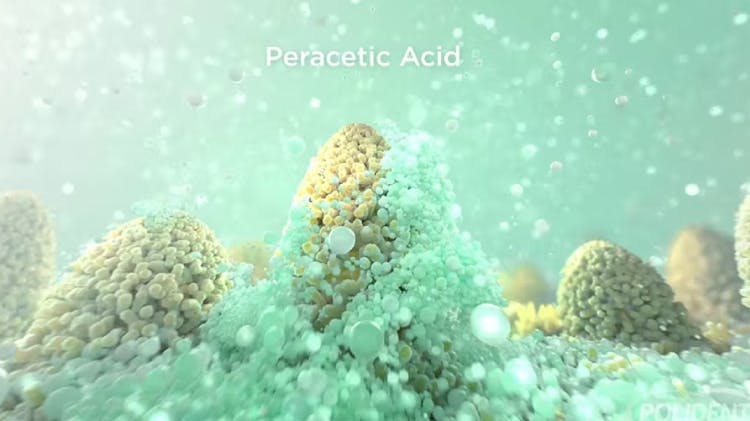 Image showing action of denture cleanser