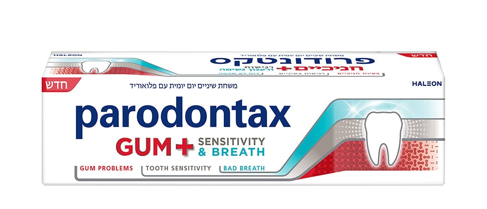 parodontax gum plus sensitivity breath packshot
