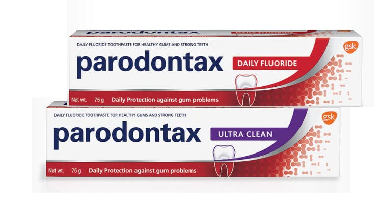 Parodontax range shot