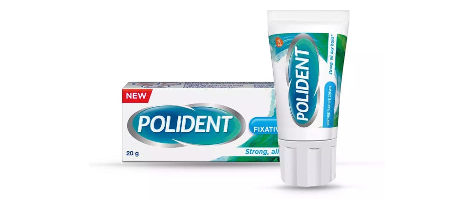 Polident Denture Fixative Cream pack